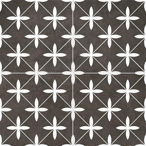 Керамический гранит CHIC Poole Black 452x452 (NiceKer)