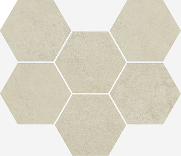 Мозаика Terraviva Floor Project Moon Mosaico Hexagon 25x29 Nat Rett (Italon)