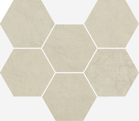 Мозаика Terraviva Floor Project Moon Mosaico Hexagon 25x29 Nat Rett (Italon)