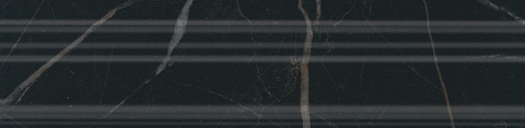 Бордюр Багет Алькала черный BLB039 (KERAMA MARAZZI)