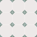 Керамический гранит ЭКЛЕКТИКА Брайтон зеленый 200x200 (Smile Tile)