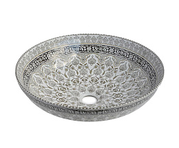 Накладная раковина Марракеш, серый 405Х405Х125 (Bronzedeluxe)