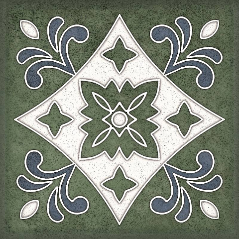 Плитка настенная SMALTO Verde Decor 3 150x150 (Керлайф)