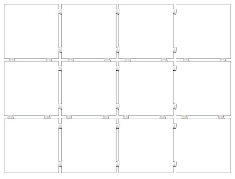 Плитка настенная КОНФЕТТИ белый из 12 частей 1230Н (KERAMA MARAZZI)