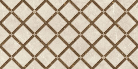 Декор EMOTE Decoro Intreccio Crema/Marrone 262545 (Versace)