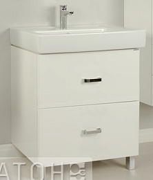 Тумба АМЕРИНА 80 Н белый 1A169401AM010 (АКВАТОН)