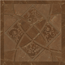 Керамический гранит EMOTE Fondo Intarsio Pulpis Marrone 78x78 Ret 262533 (Versace)