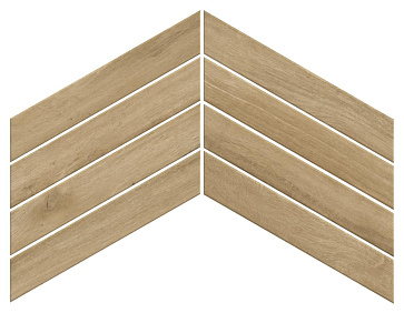 Керамический гранит Fusion Oak Golden Chevron / Фьюжн Оак Голден Шеврон 600010002449 75x450 (Atlas Concorde Russia)