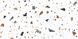 Керамический гранит Terazzo Bianco матовый цветной карвинг 600x1200 (Laparet)