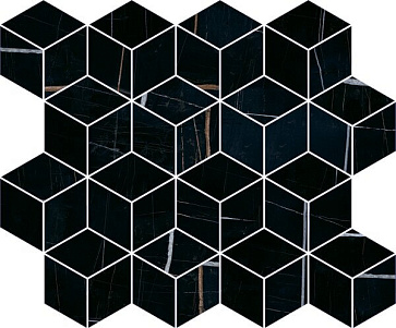 Декор Греппи черный мозаичный T017\14026 (Kerama Marazzi)