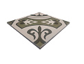 Керамический гранит ЭКЛЕКТИКА Пальмира зеленый 200x200 (Smile Tile)