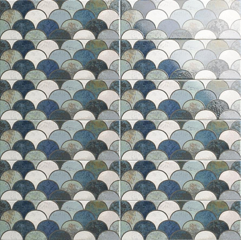 Плитка настенная BELLAGIO Escama Blu PT03240 100x300 (Mainzu Ceramica)