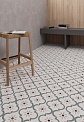 Керамический гранит ЭКЛЕКТИКА Арабески зеленый 200x200 (Smile Tile)