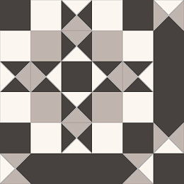 Керамический гранит Victorian Windsor black 452x452 (NiceKer)