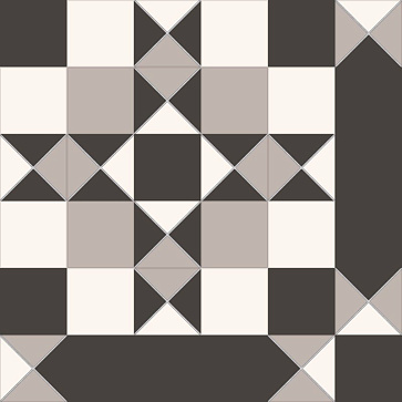 Керамический гранит Victorian Windsor black 452x452 (NiceKer)