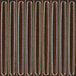 Декор чипсет Далия красный тёмный глянцевый KMD2SOB003BN 200x200 (Kerama Marazzi)