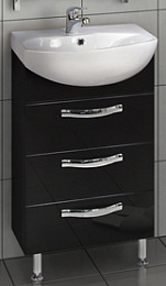 Тумба АРИЯ 50 Н черный 1402-1.95 / 1A140201AA950 (АКВАТОН)