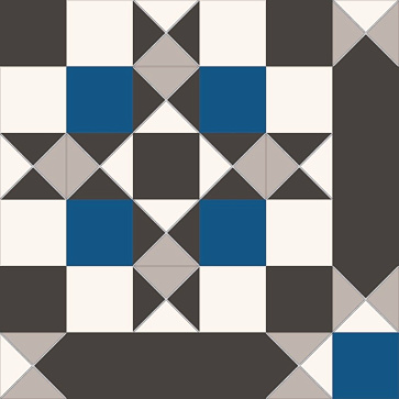 Керамический гранит Victorian Windsor blue  452x452 (NiceKer)