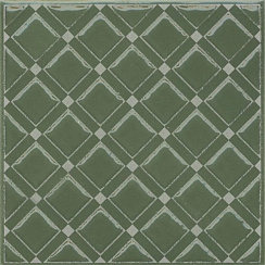 Декор Бахия 1 зелёный глянцевый KMD3STA015GN 98x98 (KERAMA MARAZZI)
