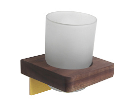 Держатель стакана для ванной матовое золото Forest 10704G (Bronze De Lux)