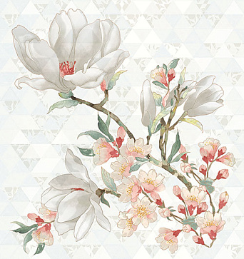 Панно Primavera Magnolia Bianco  (Керлайф)