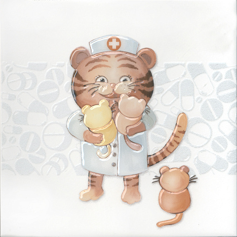 Декор Айболит 2 VT\A502\5009 202х202 (KERAMA MARAZZI)