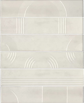 Панно Мажорель белый глянцевый (из 6 частей 6х28,5) KMP3STA001RN6X 360x285 (Kerama Marazzi)
