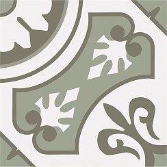 Керамический гранит ЭКЛЕКТИКА Пальмира зеленый 200x200 (Smile Tile)