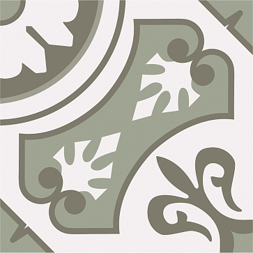 Керамический гранит ЭКЛЕКТИКА Пальмира зеленый 200x200 (Smile Tile)