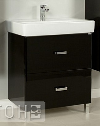 Тумба АМЕРИНА 80 Н черный 1A169401AM950 (АКВАТОН)