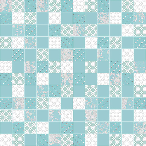 Декор AQUAMARINE Mosaic DW7MSC16 (AltaCera)