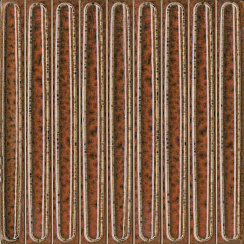 Декор чипсет Далия оранжевый глянцевый KMD2SOB007BN 200x200 (Kerama Marazzi)
