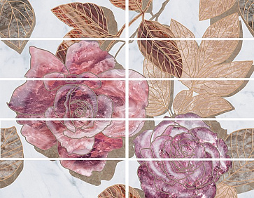 Бордюр FLOWERS 7,5x25 (Ceramica Classic)