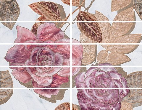 Бордюр FLOWERS 7,5x25 (Ceramica Classic)