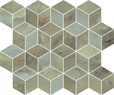 Декор Джардини зеленый мозаичный T017\14025 (Kerama Marazzi)
