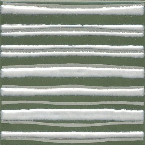 Декор Бахия 3 зелёный глянцевый KMD3STA023GN 98x98 (KERAMA MARAZZI)