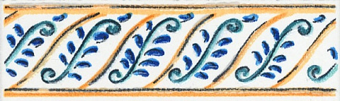 Бордюр КАПРИ Майолика STG\A462\5232 (KERAMA MARAZZI)