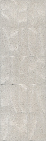Плитка настенная Безана серый светлый структура обрезной 12151R (Kerama Marazzi)
