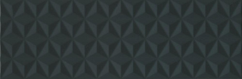 Плитка настенная Диагональ черный структура матовый обрезной 12121R (Kerama Marazzi)