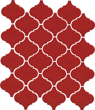 Плитка настенная Авейру мозаичный красный глянцевый 26х30 65013 (Kerama Marazzi)