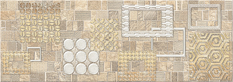 Декор Commesso Beige Geometria золото (Eletto Ceramica)