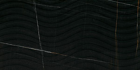 Керамический гранит EXPERIENCE MARBLE Sahara Noir Lux Onda MB04BAOP (Impronta Ceramiche)