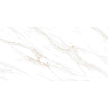 Керамический гранит Калакатта Кларити Голд / Calacatta Clarity Gold белый полированный 600x1200 (Ceradim)
