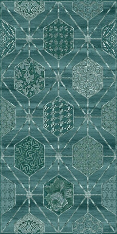 Декор Devore indigo geometry (AZORI)