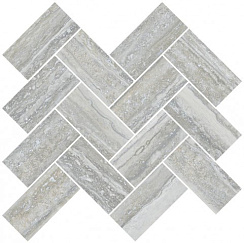 Декор TRAVERTINI Herringbone Grey K945652R (Vitra)