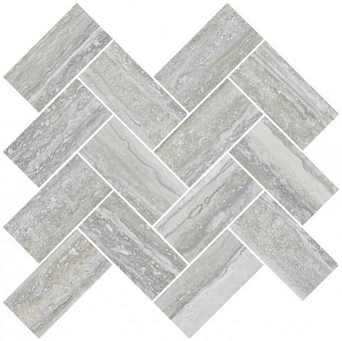 Декор TRAVERTINI Herringbone Grey K945652R (Vitra)