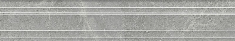 Бордюр Багет Риальто дымчатый глянцевый обрезной BLF021R 73x400 (Kerama Marazzi)