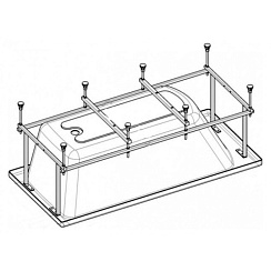 Монтажный комплект для ванны EASY 170x75 ZRU9302900 (ROCA)