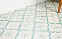 Керамический гранит ЭКЛЕКТИКА Арабески голубой 200x200 (Smile Tile)