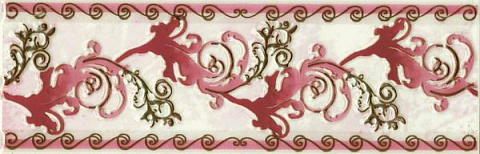 Бордюр MRIA Frieze Claret (Beryoza Ceramica)